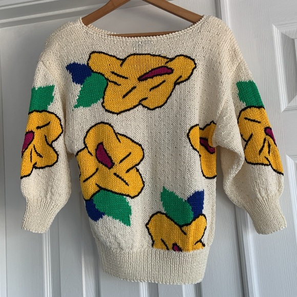 Nannell Vintage Hand Knit Sweater size small - Picture 5 of 6